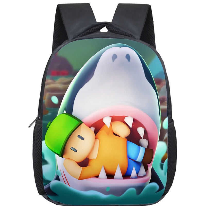 

Kids Cartoon Game Print Kindergarten Book Bag Stumble Guys Backpack Children Waterproof School Bags Softback Toddler Back Pack