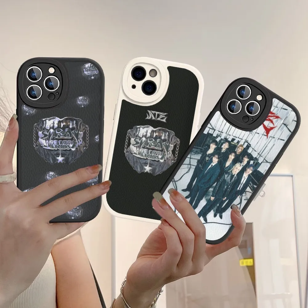 Чехол для телефона ATE S-StrayS K-Kids из жесткой кожи iPhone 16 15 14 13 12 Mini 11 Pro Max Xs X Xr 7 8 Plus Fundas