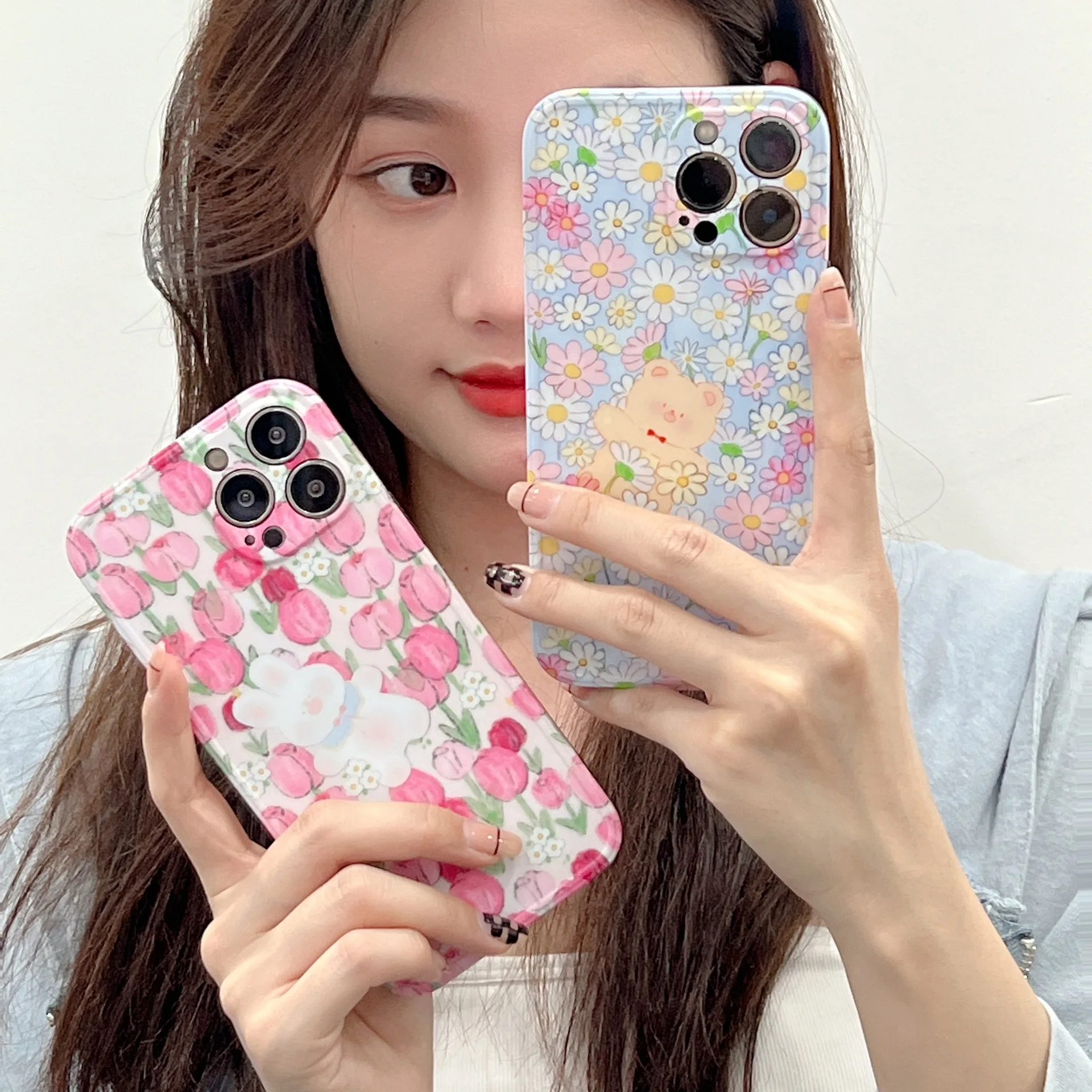 

Art Retro Oil Painting Tulip Flowers Phone Case For iPhone 12 11 Pro Max X Xs Max Xr 7 8 Plus SE 2020 Cases Soft Silicone Cover