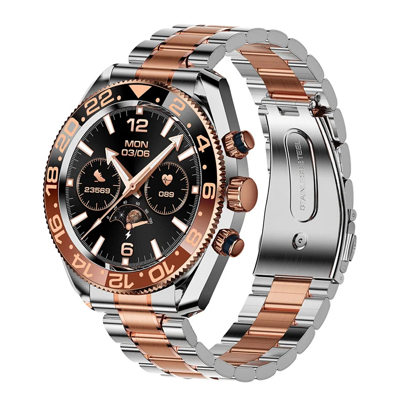 Роскошные мужские умные часы 2024 года AW35 — Bluetooth-вызов голосовой помощник монитор