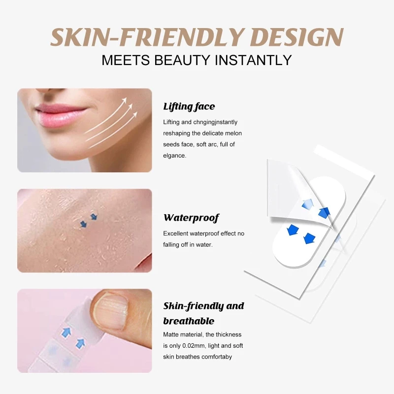 30 шт. невидимые наклейки для подтяжки лица