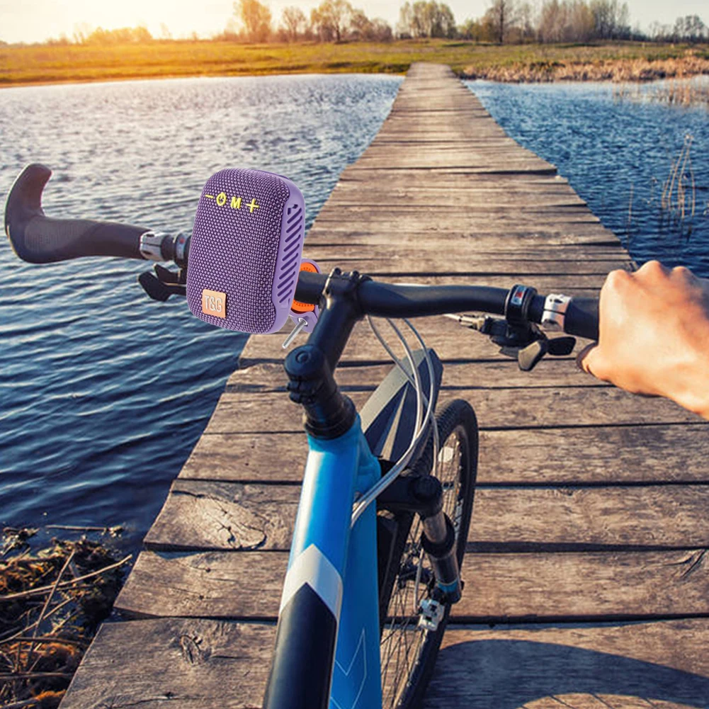 Bicycle Wireless Stereo Speaker Type-C USB Rechargeable Portable Outdoor Boombox Waterproof Bluetooth-compatible FM Radio