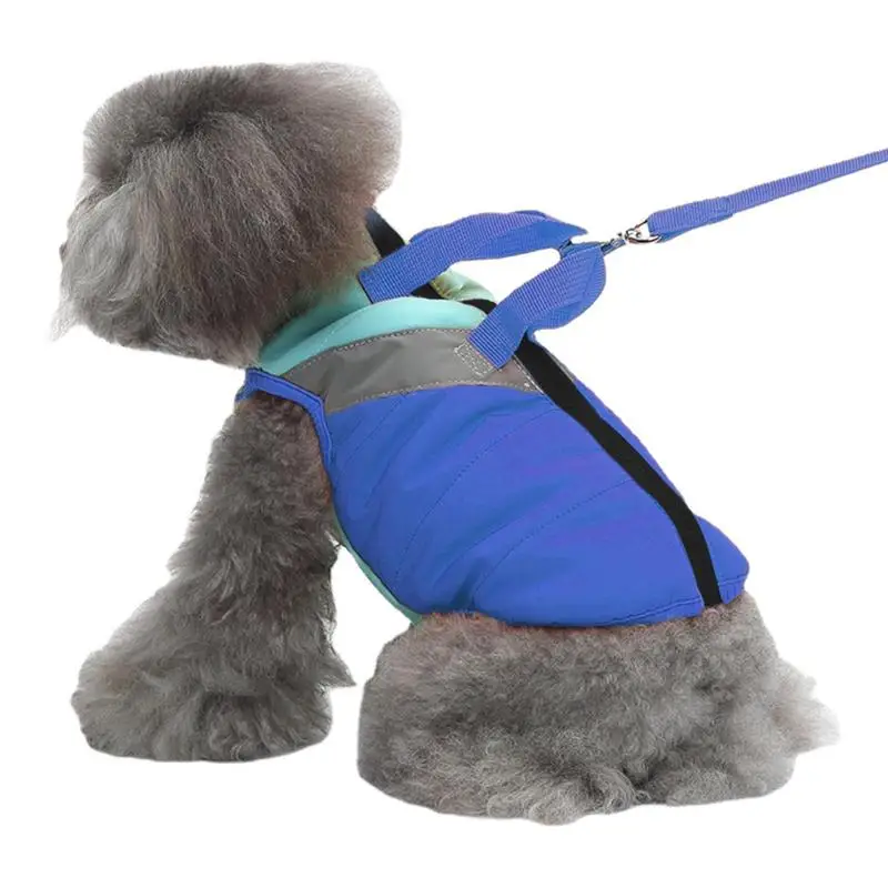 

Padded Vest Dog Jacket Dog Warm Padded Vest Coat With Dual D Ring Leash For Cold Weather Winter Water Resistant Small Dog