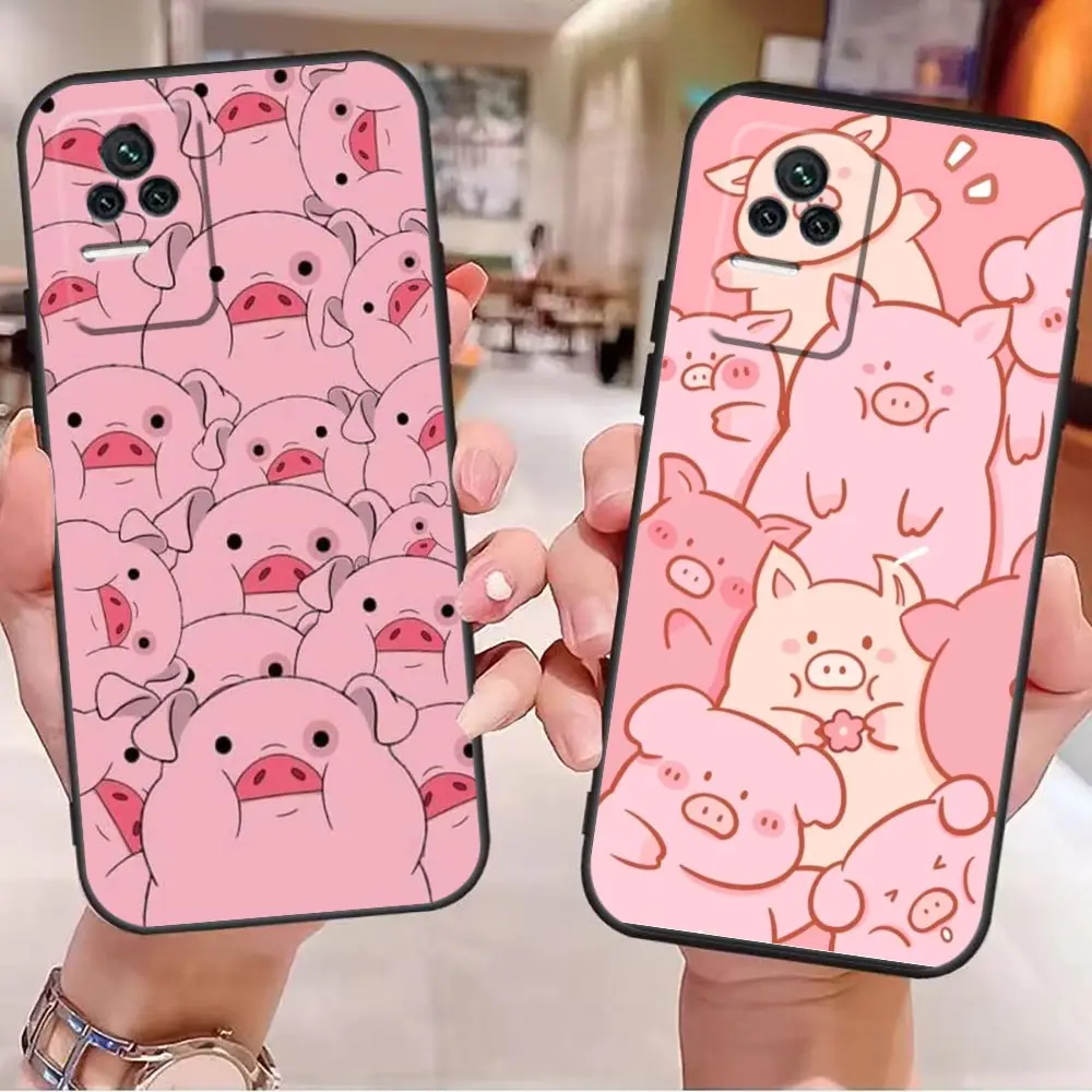 

Phone Case For Redmi K40 K30 K20 12C 10 10C 9T 9C 9A 9 8A 8 7A 7 6A 6 5A 5 4X 4A Pro Plus 5G Fundas Capa Cute Cartoon Pink Pig
