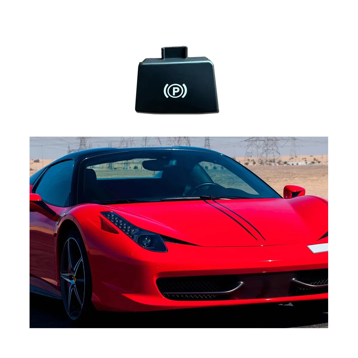 Автомобильная лампа кнопка тормоза с автоподзаводом Калифорния P крышка