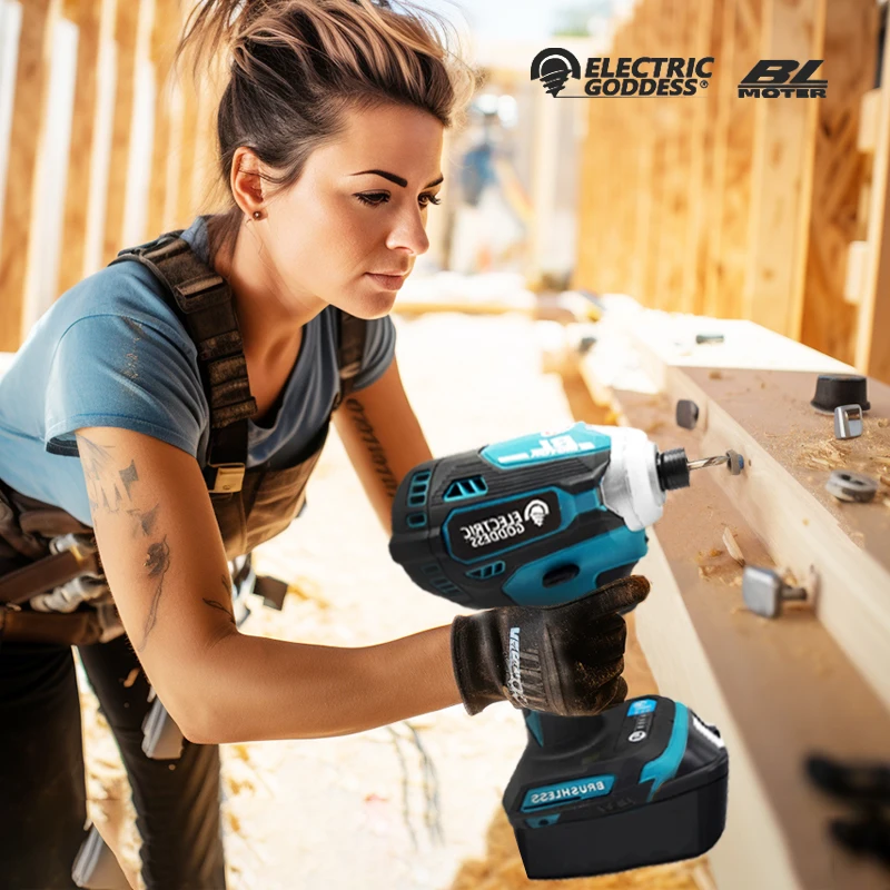 드라이버 별렌치 세트 Impact Driver 전동드릴 18V BL Motor Bare Tool Unit BRUSHLESS Impact Driver 18V Cordless Impact Driver With Battery