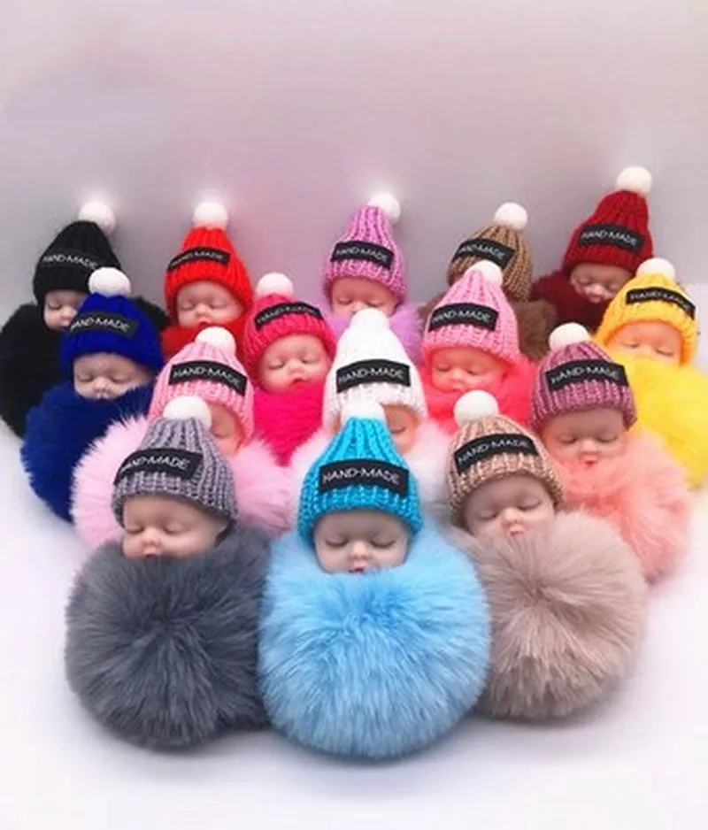 

New 8cm Cute 16 Styles Baby Plush Toys Keychain Soft Stuffed Dolls Toy for Kids Children Baby Girls Christmas Gifts