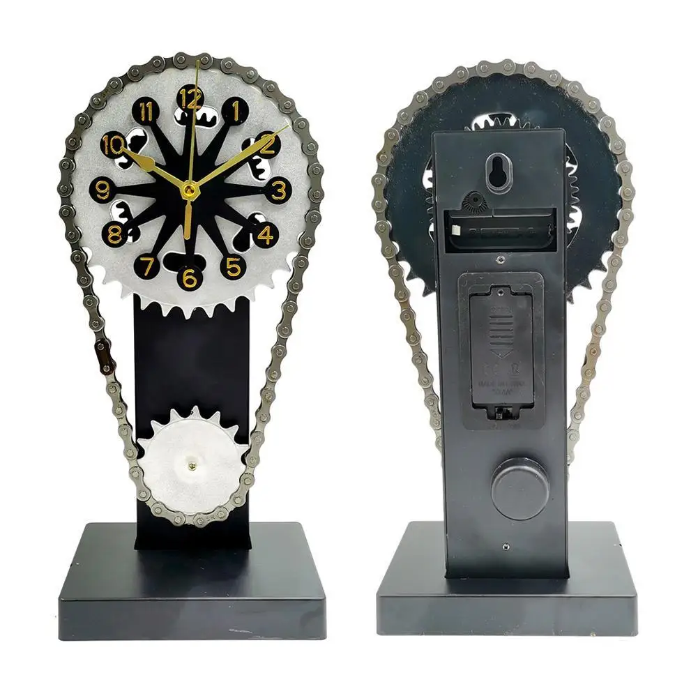 

Винтажные часы-цепи с вращающимся механизмом, механические настольные часы с искусственным ветром, часы для ресторана, бара, персонализированные декоративные украшения