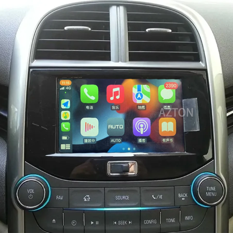 Wireless Apple CarPlay Retrofit Android Auto Solution Car Play Module Chevrolet Malibu Factory Infotainment System
