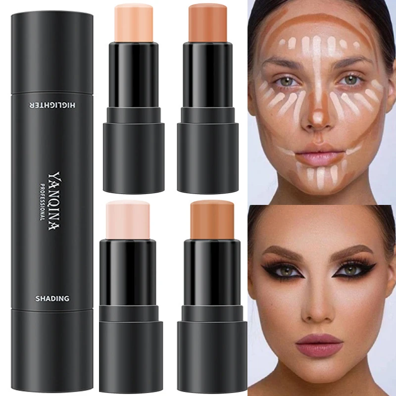 

Double-headed Bronzer Contour Stick Concealer Face Foundation Make Up Shadow Contouring Brightening Pen Facial Body Cosmetics