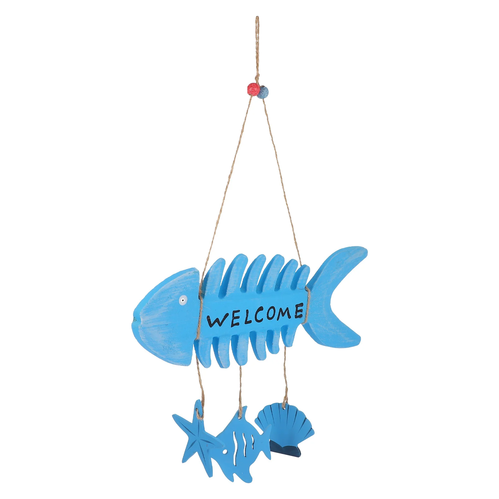 

Mediterranean Fish Bone Welcome Plate Decor Store Door Hanging Welcome Board