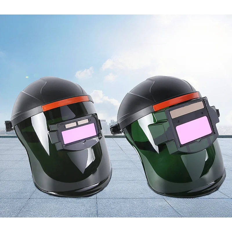 

Professional Protective Clear Laser Welding Mask Helmet Glass Electronic Light E-darkening For Cutting Marking Use