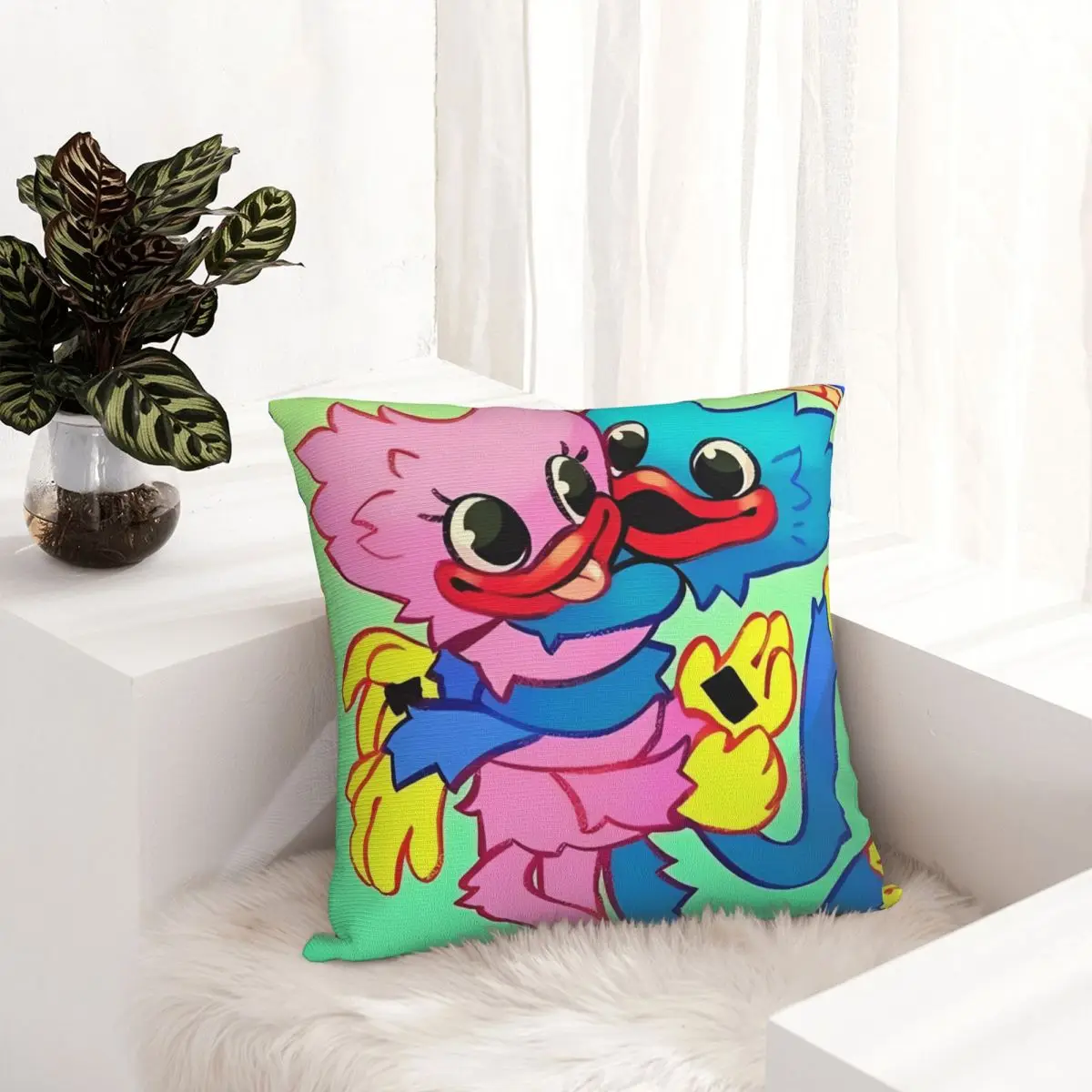 H-Huggy милая квадратная наволочка W-Wuggy чехлы для подушек видеоигр забавная