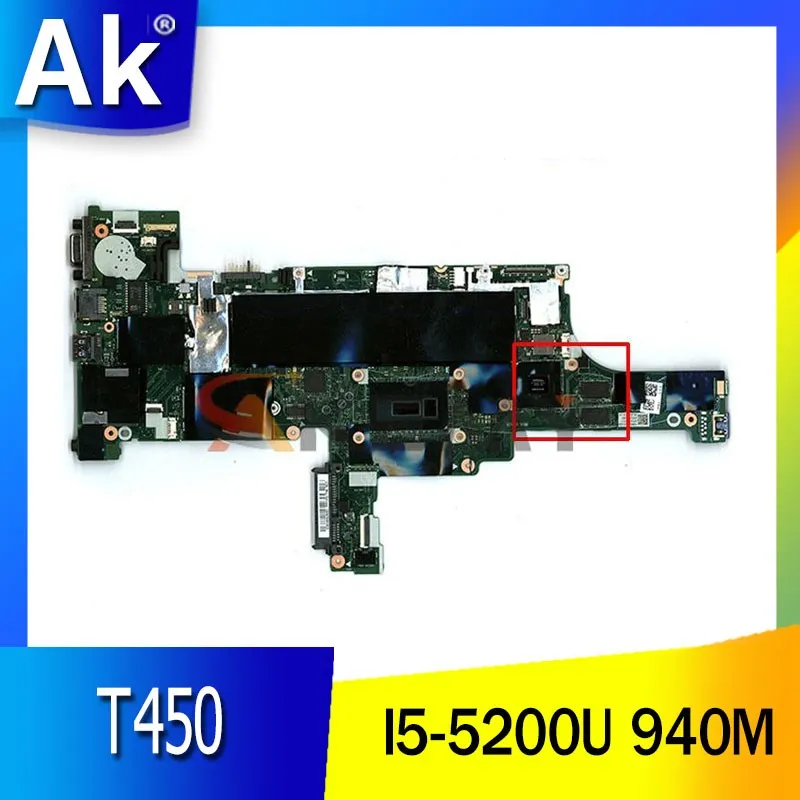 

For Lenovo Laptop ThinkPad T450 Motherboard I5-5200U CPU 940M Distributed Video Card AIVL0 NM-A252 Notebook Mainboard