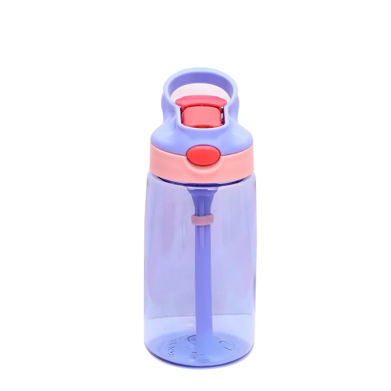 Creative Cute Elastic Cover Plastic Straw Water Cup Male and Female Students Children's Elastic Cover with Ring Handy Gift Cup