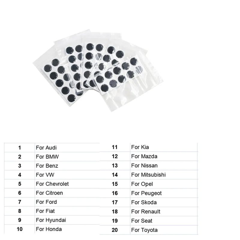 

200 шт., брелок для ключей от автомобиля, диаметром 14 мм