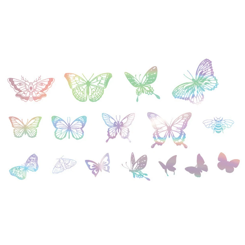 45 шт. лазерные бронзирующие космические волшебные наклейки для девочек детские