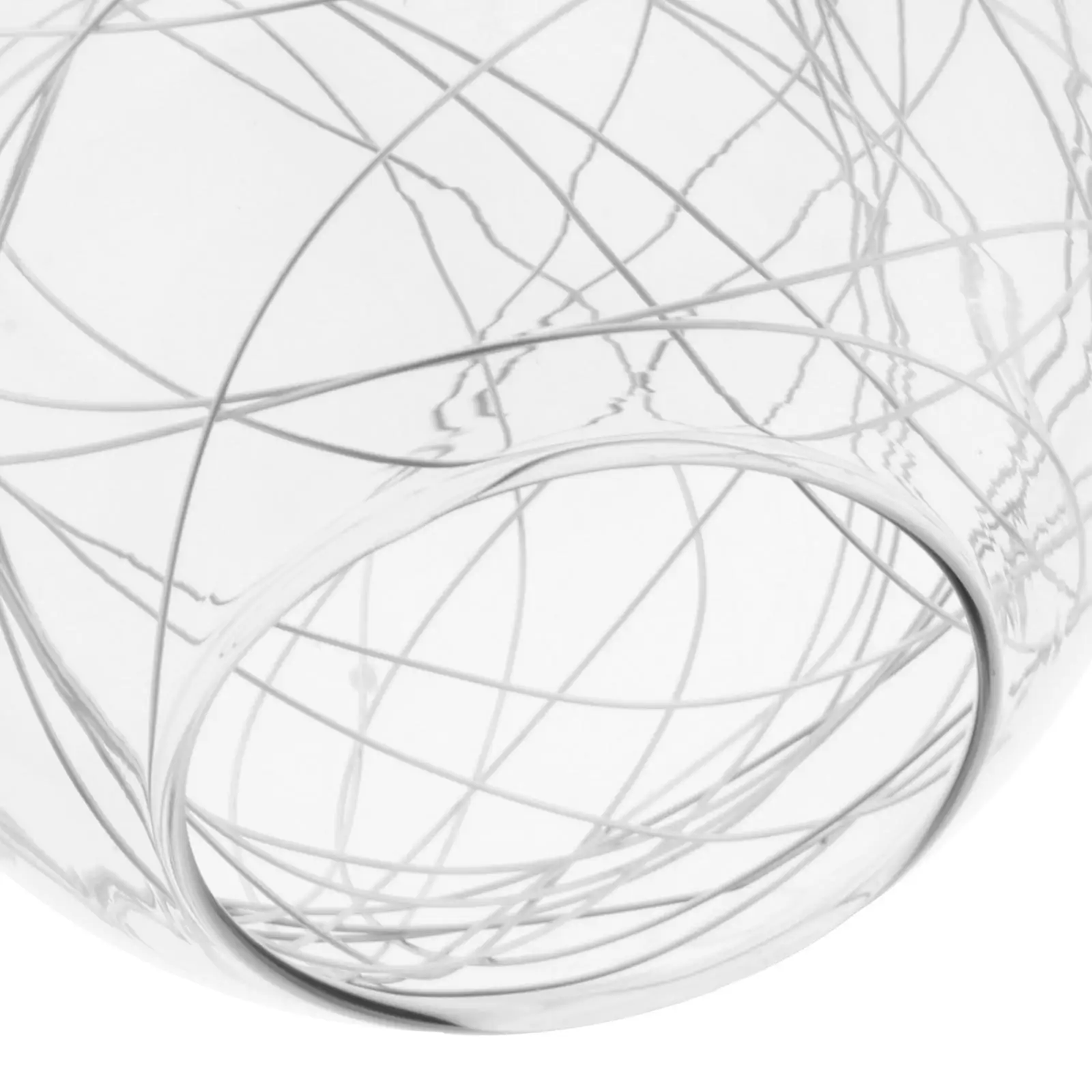 

Vintage Industrial Pendant Glass Light Lamp Globe Shade Ceiling Hanging Lamp Clear Wire D13cm