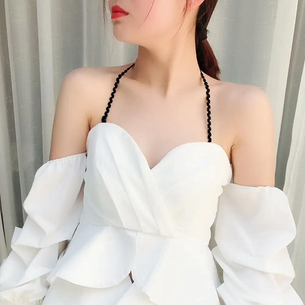 

Женский эластичный кружевной нескользящий интимный аксессуар перекрестный бюстгальтер регулируемый бюстгальтер пояс Наплечные лямки грудной ремень