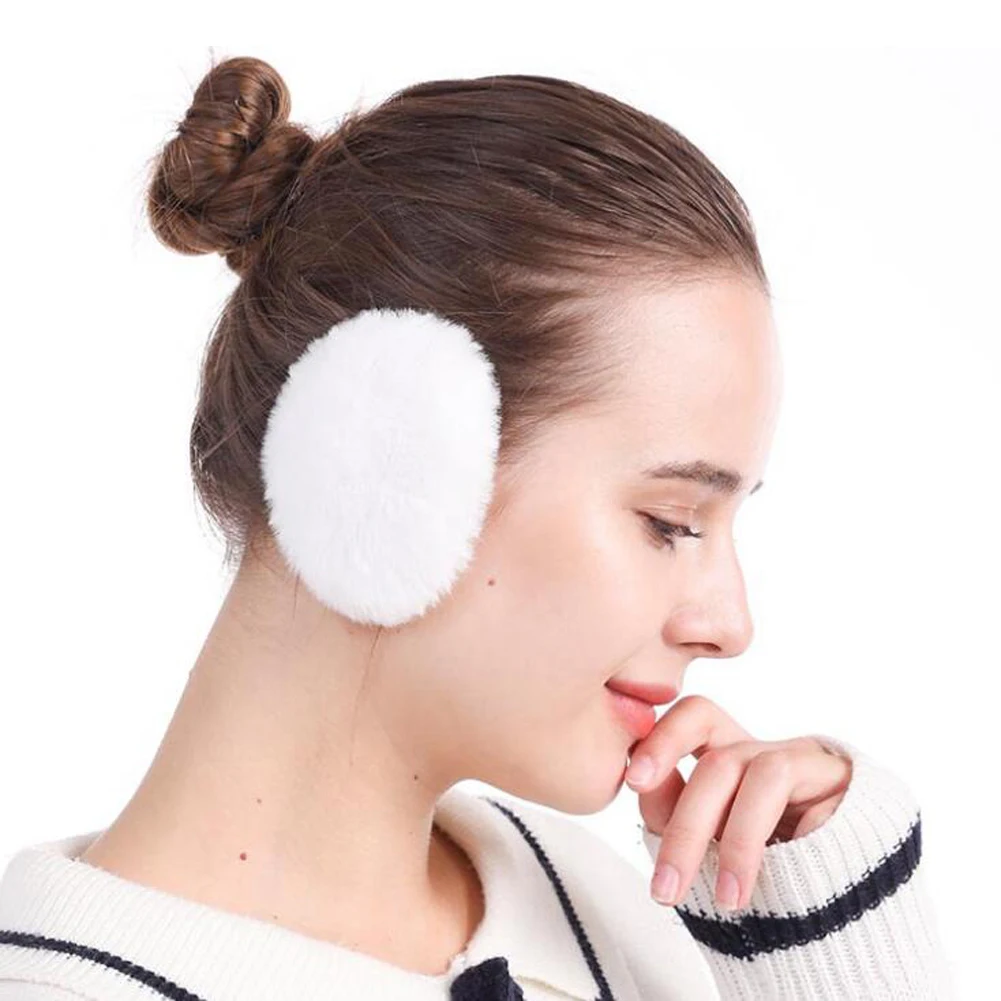 

2022 New Men Women Winter Bandless Ear Warmers Kids Fluffy Fleece Ear Cover Soft Windproof Thick Ear Earmuffs Ear Protection