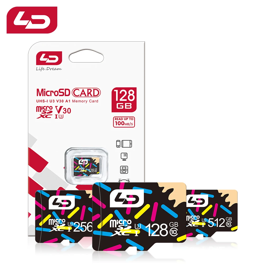 LD Card Tarjeta Memoria TF 64GB 32GB 16GB 256GB Micro sd card High Speed 128GB 4K Video Record 512gb Карта памяти для телефона