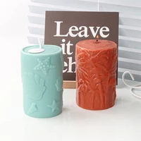 high quality embossed flamingo cylindrical silicone candle mold aromatherapy gypsum cake plaster resin home docar