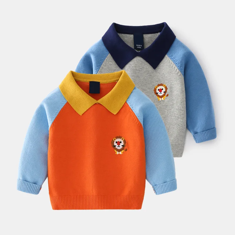 

2-8T Toddler Kid Baby Boys Sweaters Autumn Winter Clothes Knitted Pullover Top Party Gentleman Boys Sweater Children Knitwear