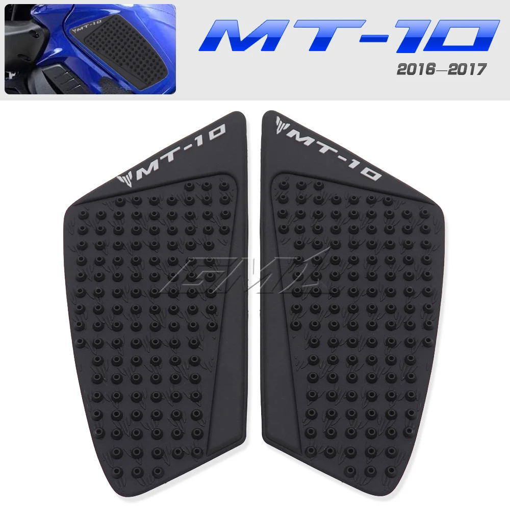 

For Yamaha MT-10 MT 10 MT10 2016 2017 Motorcycle Tank Pad Gas Tank Traction Pads Fuel Tank Knee Side Stickers Protector Decal