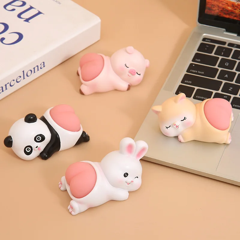 

Q butt cute office decompression artifact new pinch children's toy car interior decoration ornamentsfairy jewelry