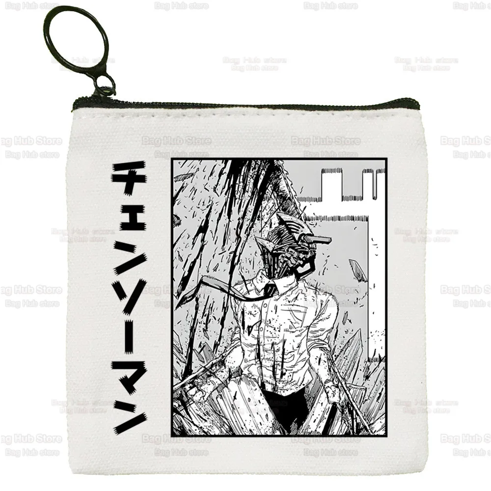 Japanese Anime Chainsaw Man Graphic Canvas Bag Design Makima Canvas Simple and Fashionable Pochita Denji Manga Storage Bag