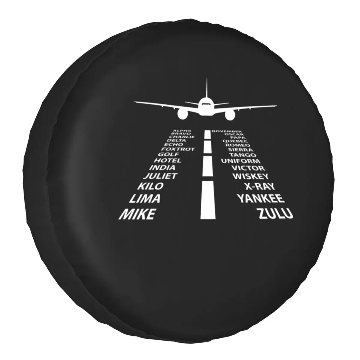 

Phonetic Alphabet Pilot Airplane Aviation Gift Spare Wheel Tire Cover Case for Hummer Aviator Air Fighter Vehicle Accessories