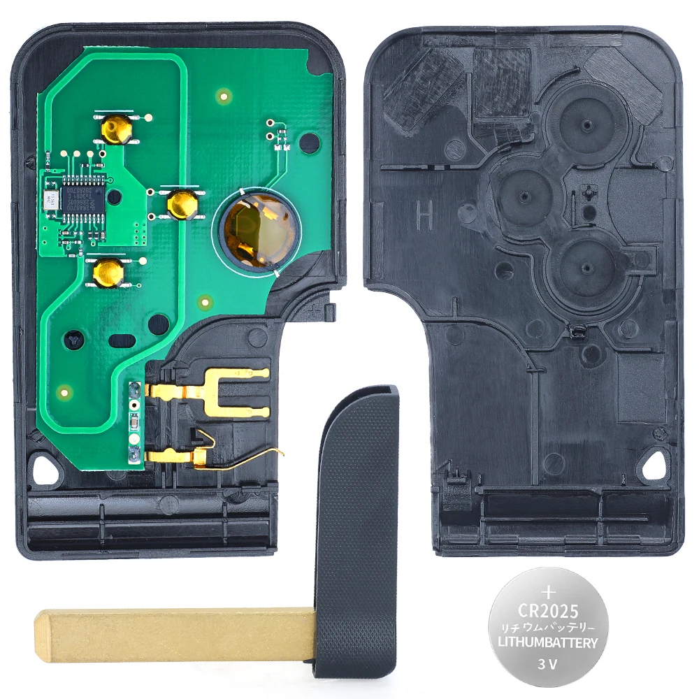 KEYECU смарт-ключ для Renault Megane II Scenic Grand 2003-2008 433 МГц PCF7947 чип ID46 3 кнопки дистанционного