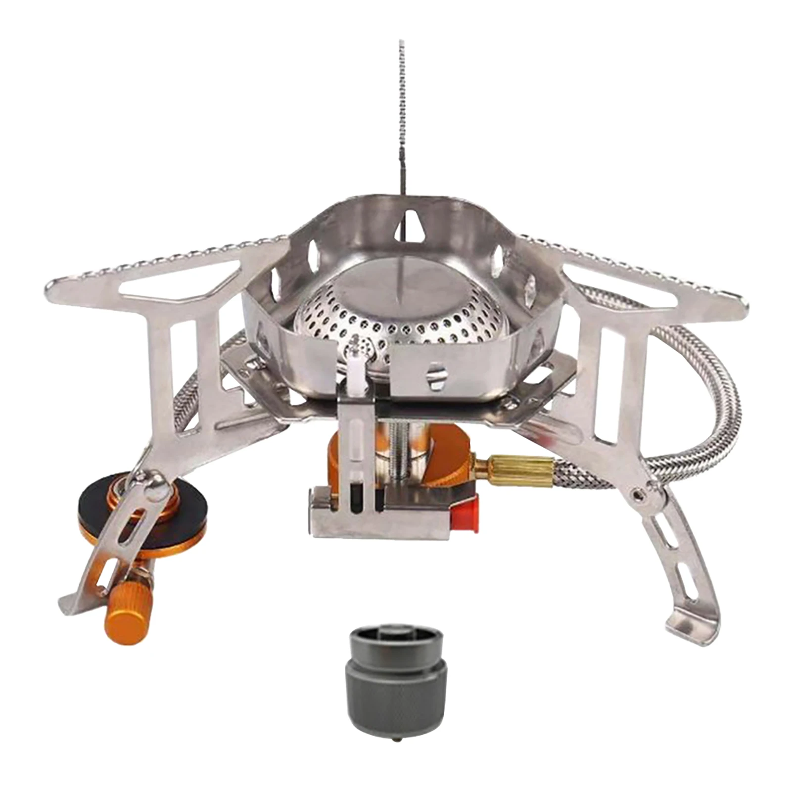

Tourist Furnace Portable Burner Camping Stove Outdoor Picnic Strong Fire Windproof 3500W Foldable Hiking Split Cooking Safe