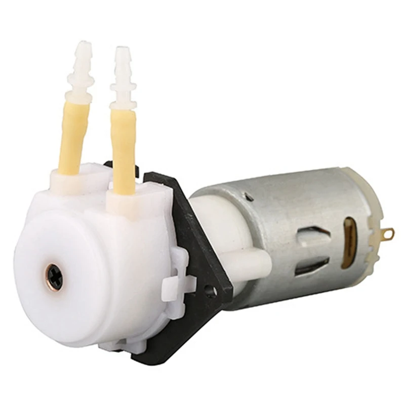 

ABHG Gear Reduction Peristaltic Pump Slow Flow Mini Silicone Tube Metering Pump Drip Water Self-Priming Pump DC Pumping