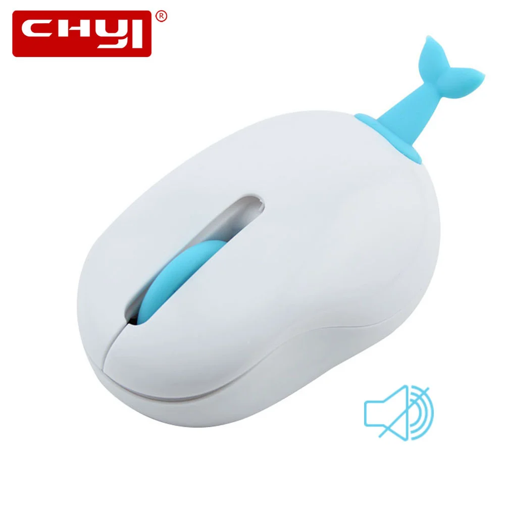 

New Wireless Mouse Cute 3D Cartoon Dolphin Design Creative Mause 1200DP Office Ergonomic Optical Mini Mice For Laptop PC Desktop