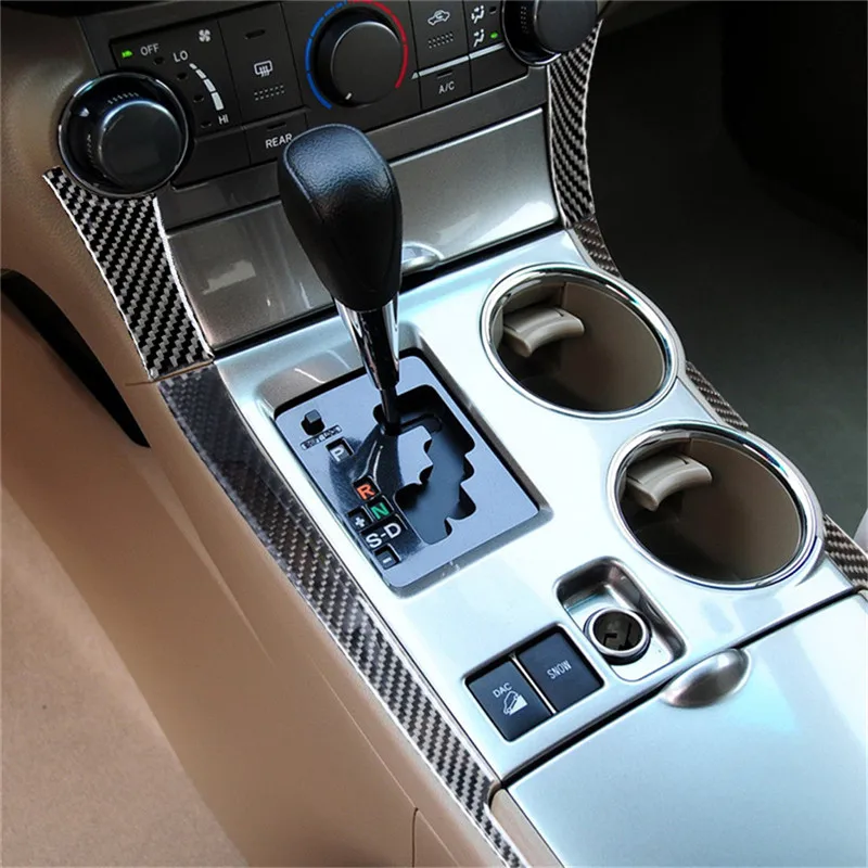 Наклейки для панели управления переключением передач из углеродного волокна Toyota