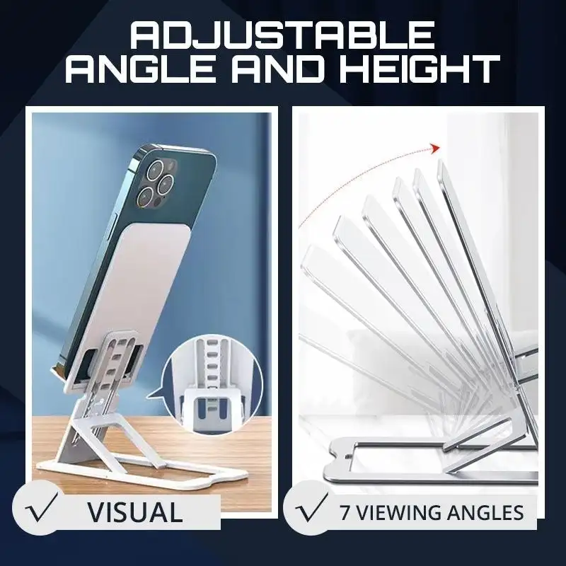 Настольный держатель для телефона и планшета складная подставка из металла АБС
