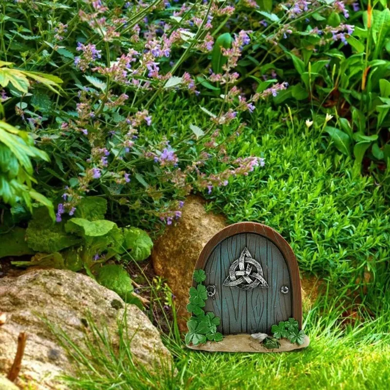 Домашние декоративные украшения сказочные двери деревянные мини-статуэтки