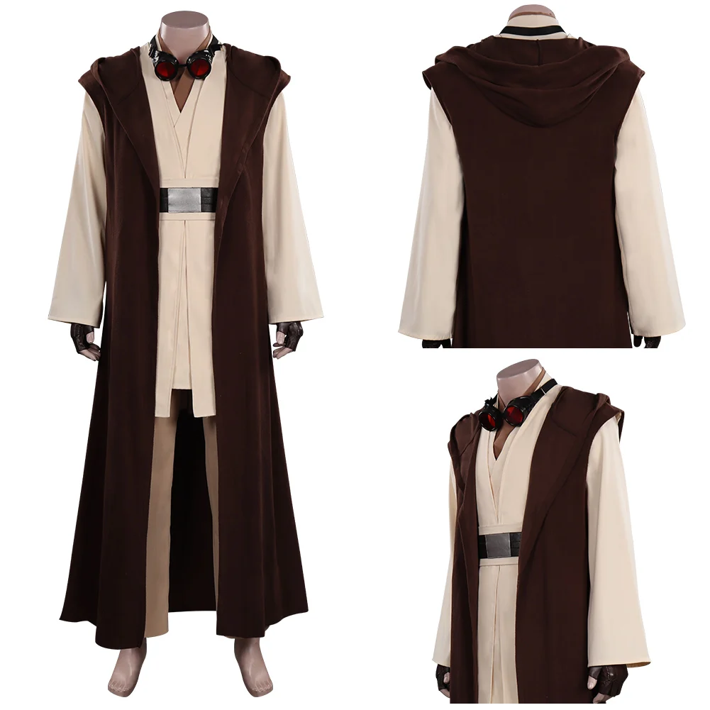 

Obi Wan Kenobi Cosplay Costume Outfits Halloween Carnival Suit for Adult Men