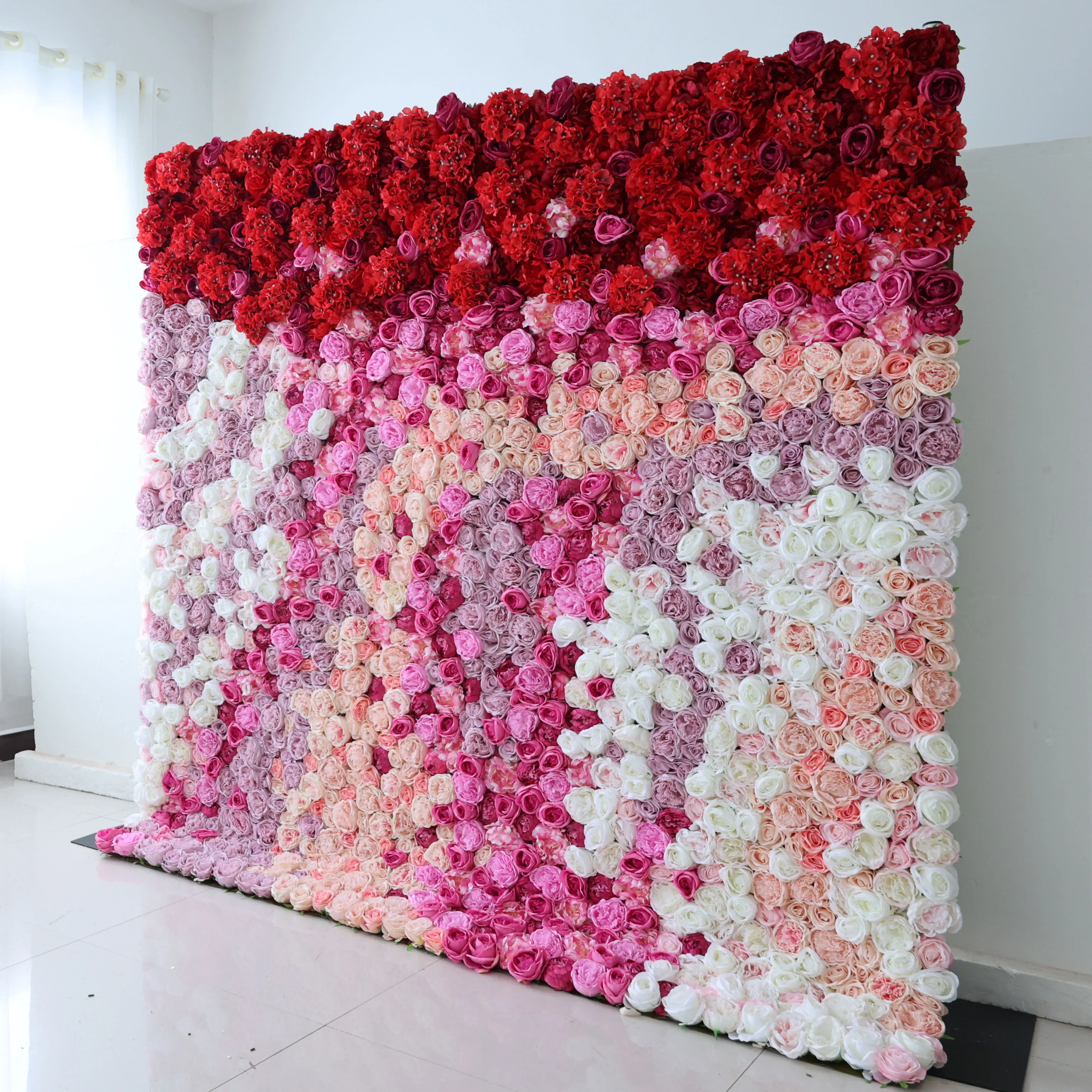 Настенные декоративные цветы YuLiFlower 3D цветочные венки и растения розовые белые