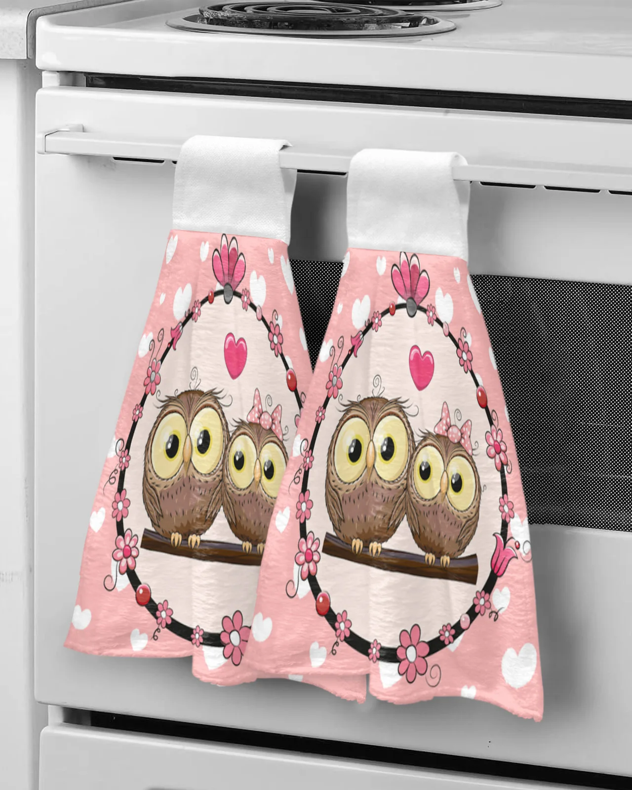 

Cute Cartoon Owl Hand Towel For Child Absorbent Microfiber Kitchen Towel Tableware Cleaning Towel Kitchen Tools