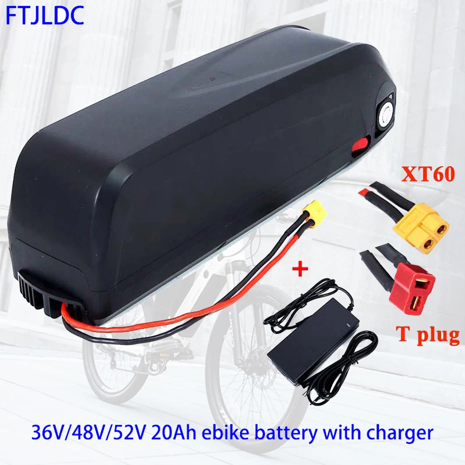 Новый аккумулятор для электровелосипеда 52V20Ah 48V20Ah 36V20Ah Hailong со встроенным USB BMS 350