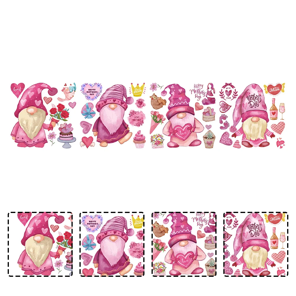 

1 Set Mother's Day Themed Wall Sticker Mother's Day Sticker Self-adhesive Sticker