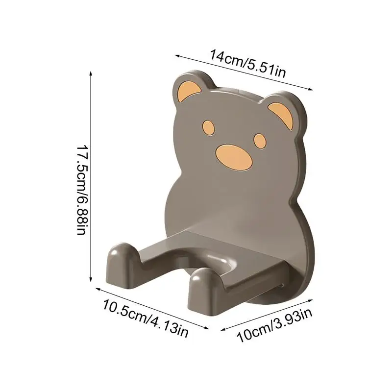 Настенная стойка для фена держатель Hug Bear водонепроницаемый органайзер