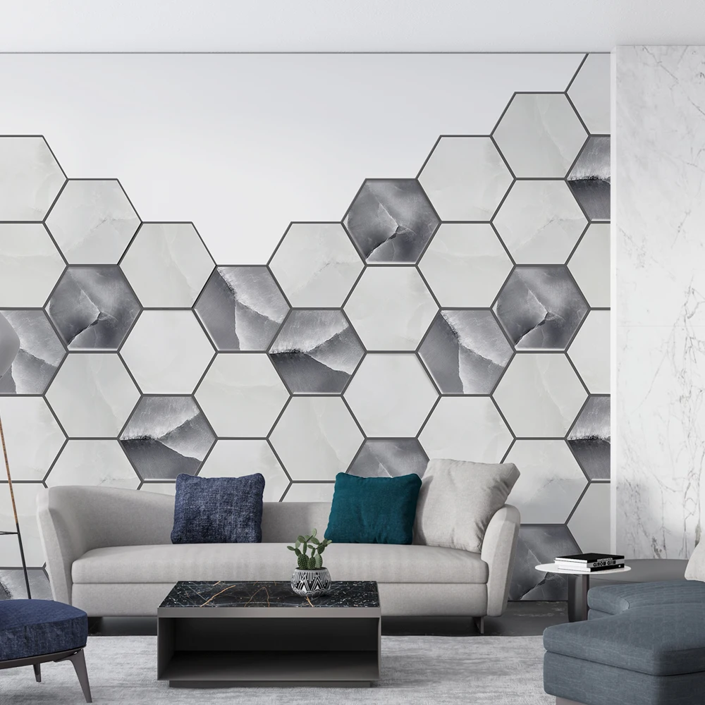 

10 шт., наклейки на пол с мраморной текстурой