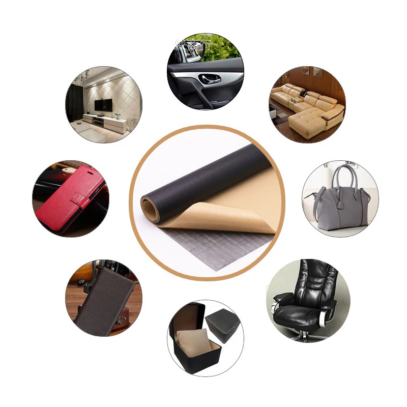 Brown Black Leather Patch 20x30CM Self-Adhesive Leather Repair Tape Sofas Repairing Patch Stick-on Furniture Driver Seats Repair images - 6