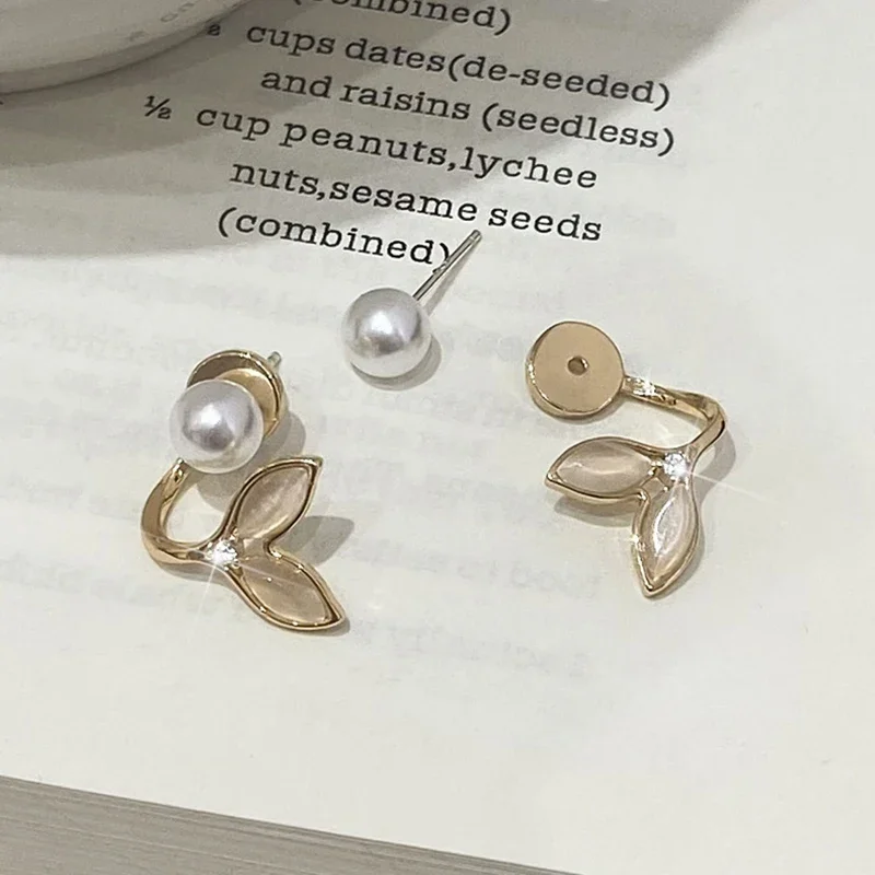 Очаровательные серьги из стерлингового серебра 925 пробы с цирконом и жемчугом