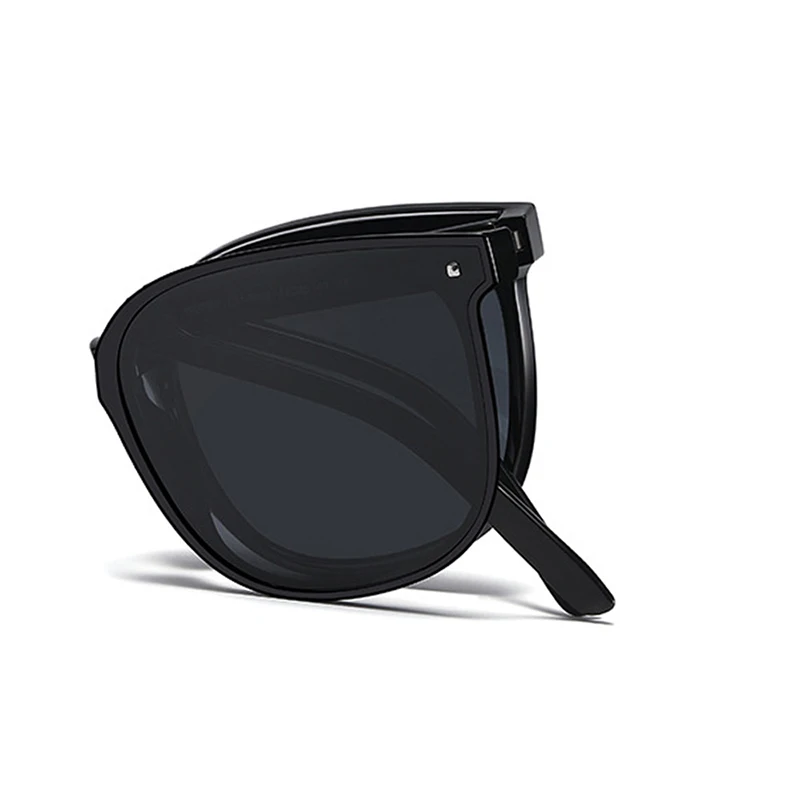 

SJX02-2 Folding polarized sunglasses for women, square large frame outdoor sunscreen glasses for men, simple UV protection