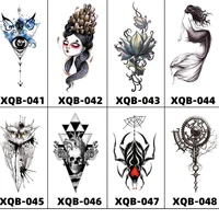 temporary waterproof tattoo creative personality color totem half arm small full arm tattoo stickers for men and women