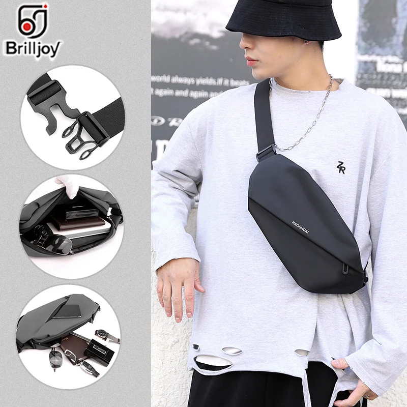 Brilljoy Fashion Belt Bag Unisex Chest Bag Men Casual Sports Phone Pouch women Fanny Pack Male Hip Waist Bags Female Waist Pack